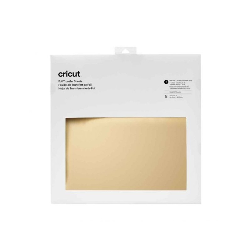 Hojas de transferencia Foil Cricut Oro 12x12´´ (8 Piezas) | 2008706
