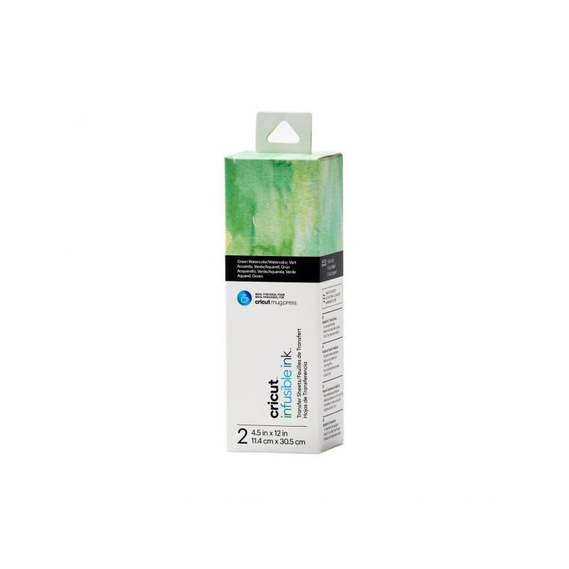 Patrones de hojas de transferencia Infusible Ink 4.5 ´´x 12´´ Verde Acuarela | 2008889
