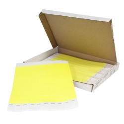 Pulseras de papel Tyvek Desechable Amarillo Neón 3/4´´ x 10´´