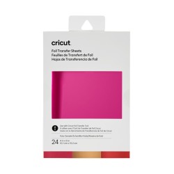 Muestrario de hojas de transferencia Cricut Foil Ruby 4x6´´ (24 Piezas) | 2008705