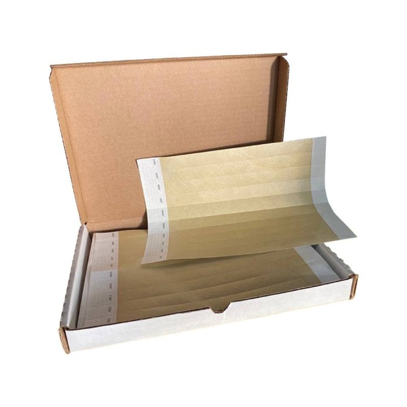 Pulseras de papel Tyvek desechable Dorado 3/4´´ x 10´´