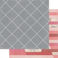 Papel para Scrapbook pre-impresión 12´´ x 12.5´´ Antebellum