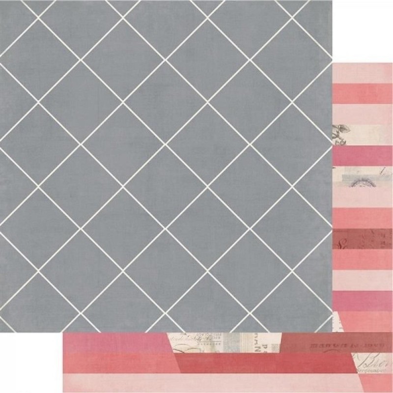 Papel para Scrapbook pre-impresión 12´´ x 12.5´´ Antebellum