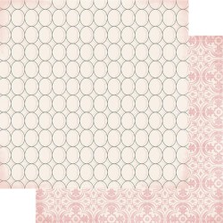 Papel para Scrapbook pre-impresión 12´´ x 12.5´´ Georgian Charm