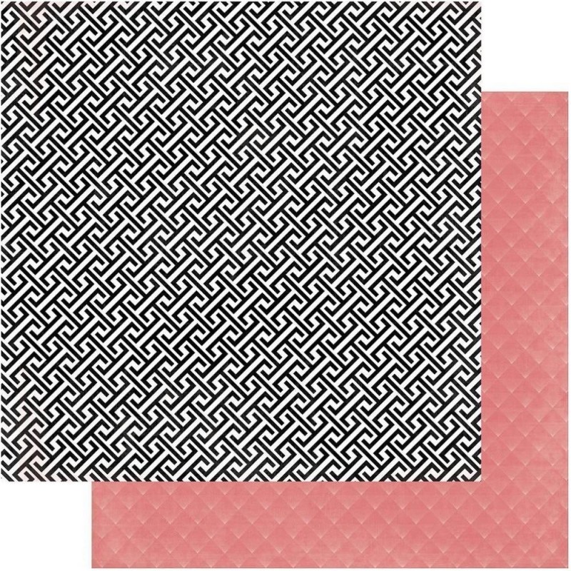 Papel para Scrapbook pre-impresión 12´´ x 12.5´´ Belle