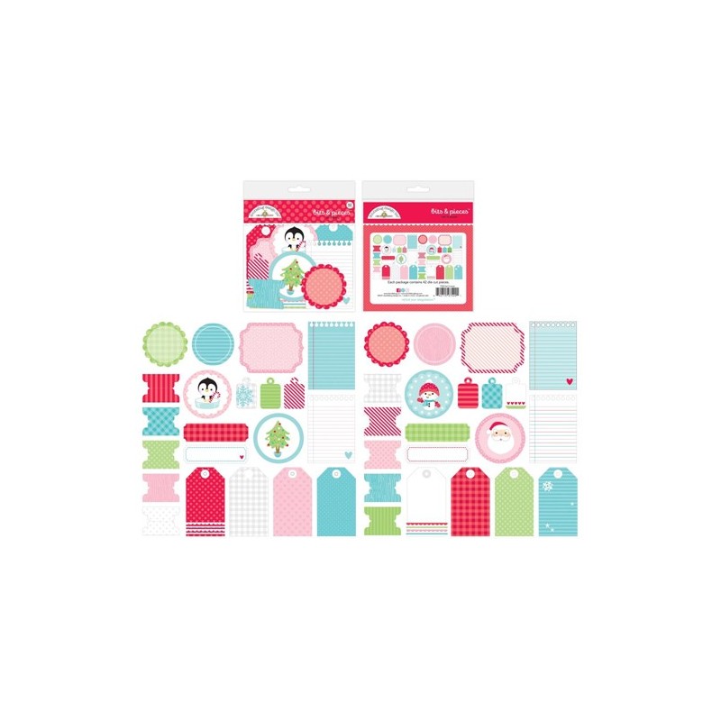 Calcomanías Let It Snow Bits & Pieces Doodlebug | 7522