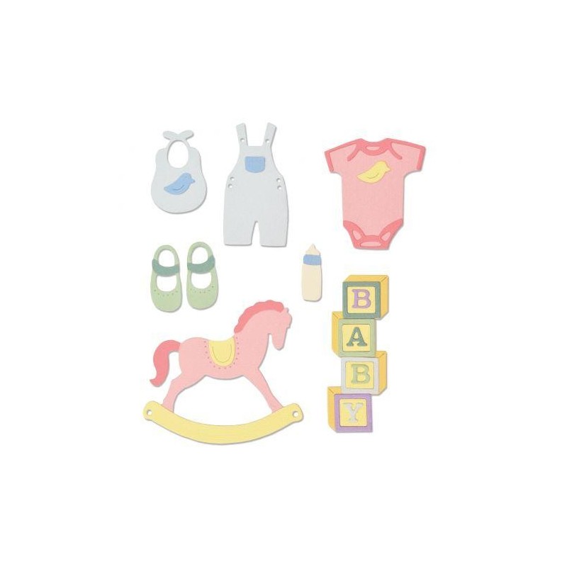 Troquel Delgado Baby Numero 2 Sizzix  Lisa Jones 12 Piezas | 663365