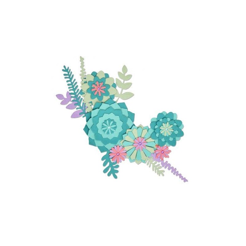 Troquel Delgado Suculenta Sizzix Lisa Jones 15 Piezas | 663366