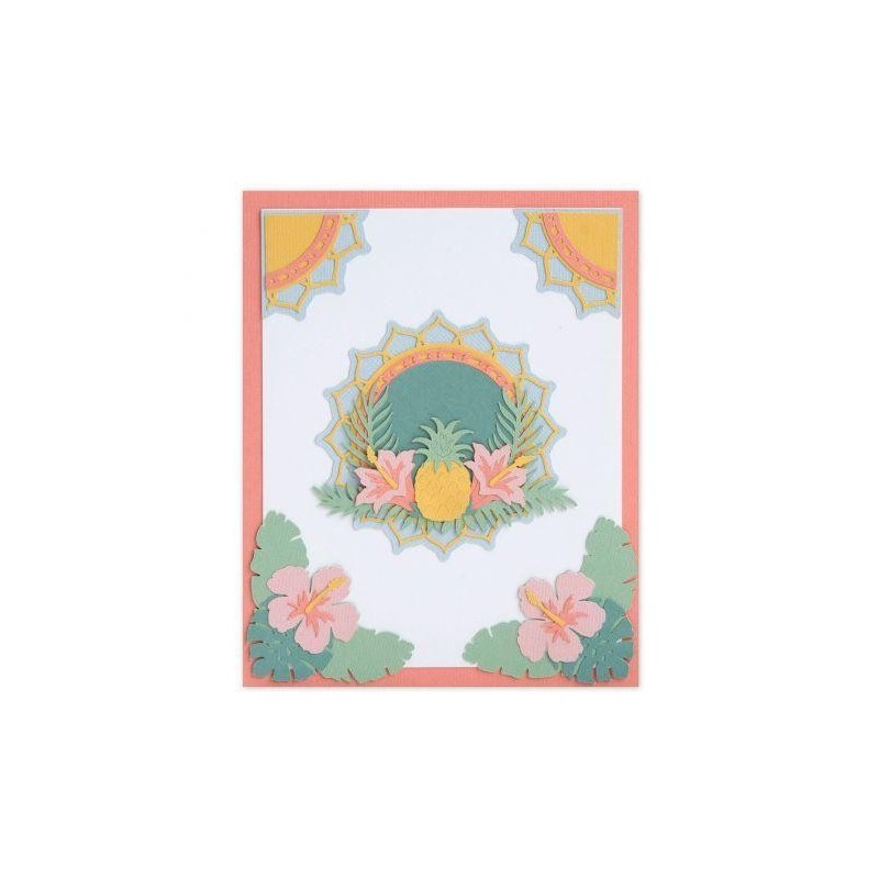 Troquel Delgado Tropical Sizzix Courtney Chilson 15 Piezas | 663576