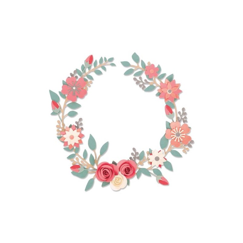 Troquel Delgado Corona Boda Sizzix Olivia Rose 6 Piezas | 663862