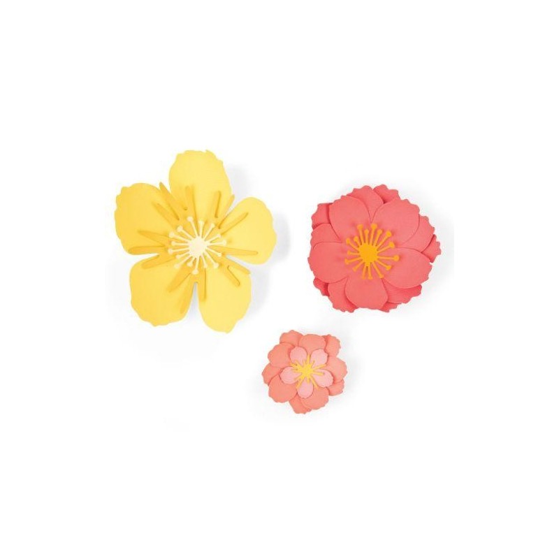 Troquel Delgado Floral Sizzix  Jen Long 7 Piezas | 664443