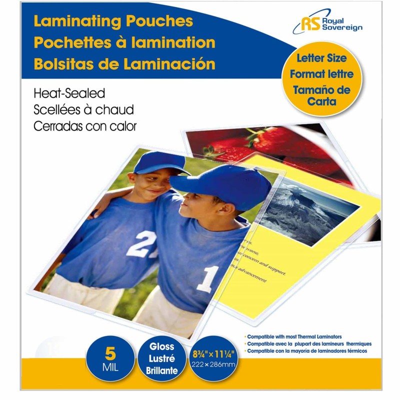 Hojas para laminar 8 3/4´´ x 11 1/4´´ 5 mil